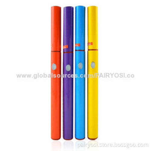 Ecig mod, manual switch, disposable, 500 puffs, tube packing with display box
